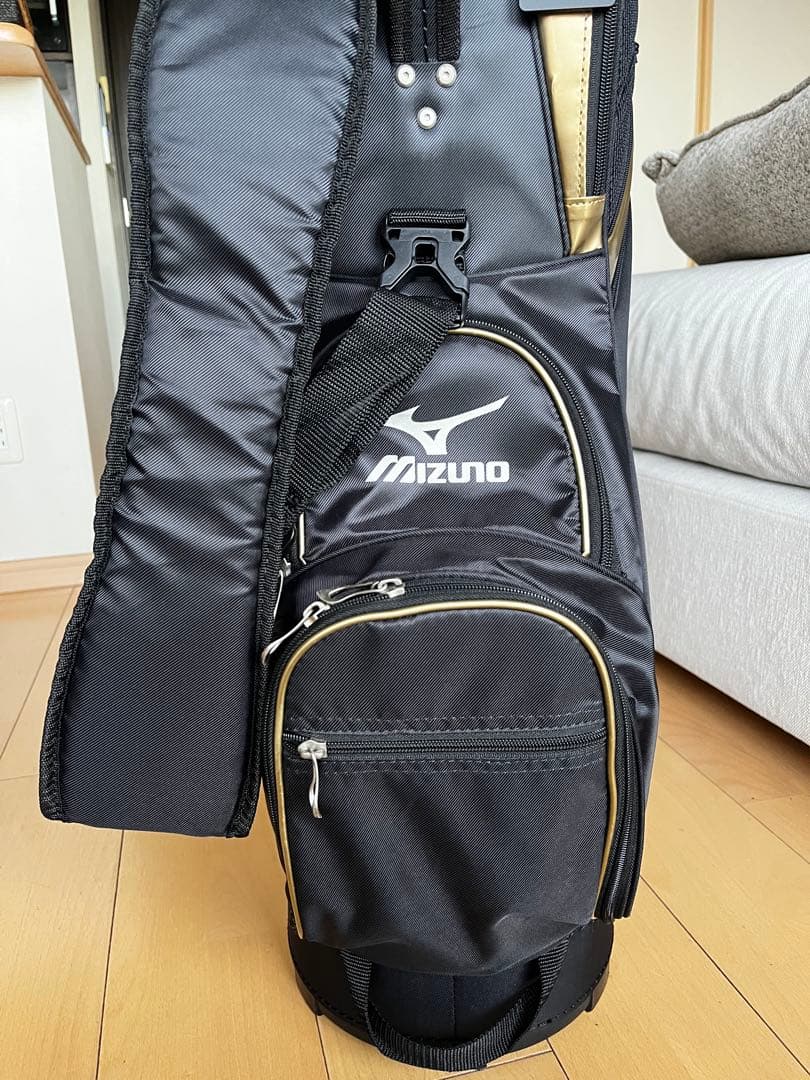 専用　ミズノ　MIZUNO RV03 キャディバッグ　軽量　メンズ 黒×ゴールド