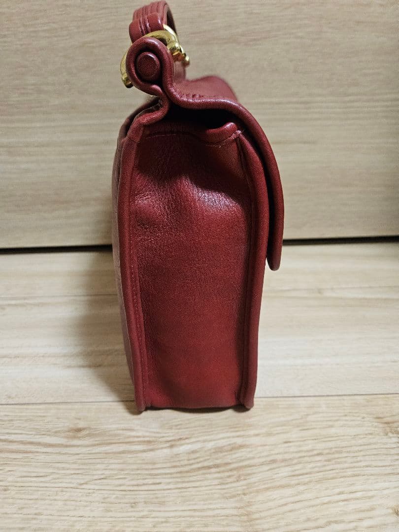 オールドコーチ レザー 赤 ショルダーバッグ willis 9927