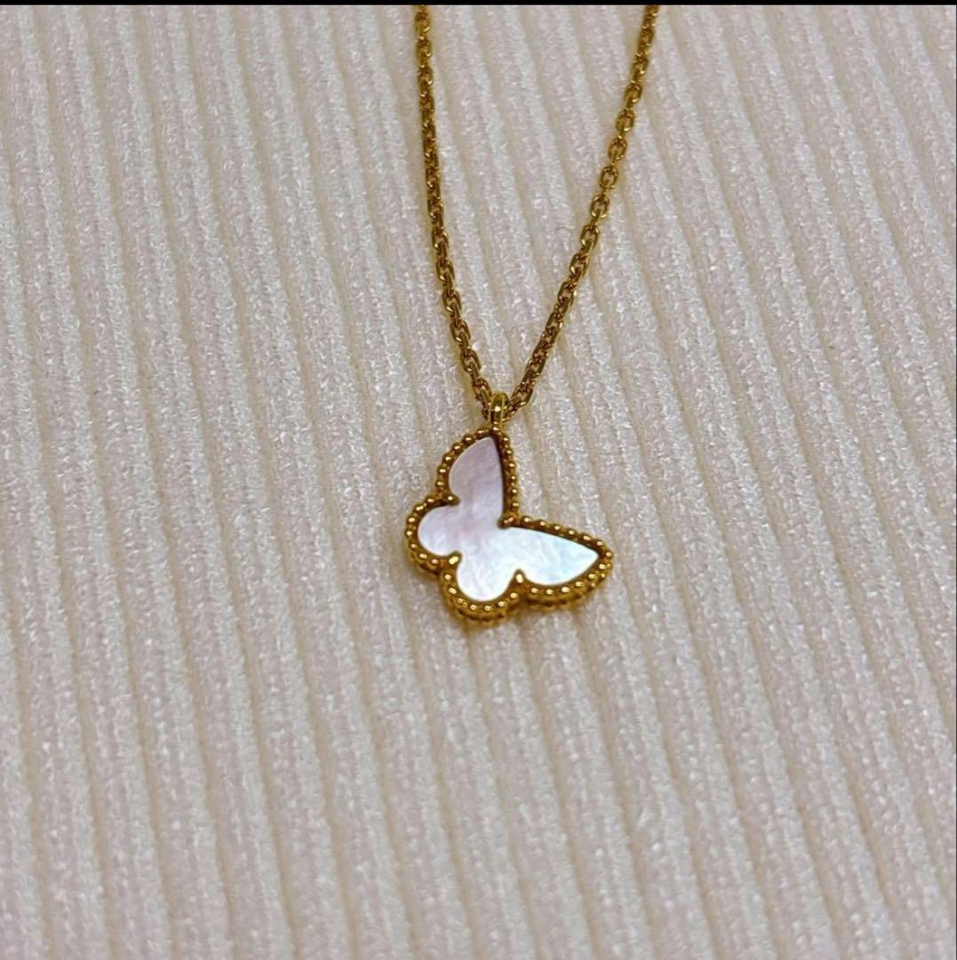 ヴァンクリーフ　ネックレス K18 スウィートパピヨンペンダント