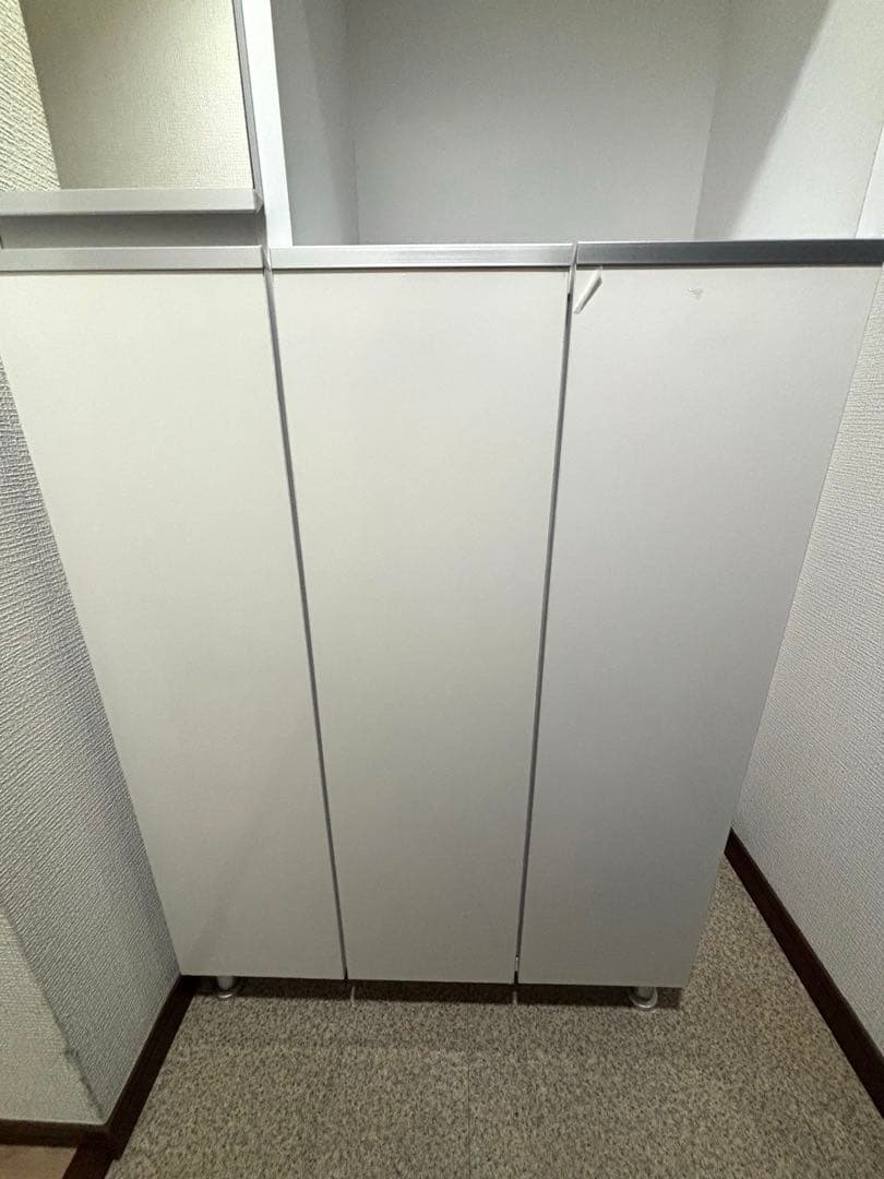 靴箱 下駄箱 シューズラック ミラー付き
