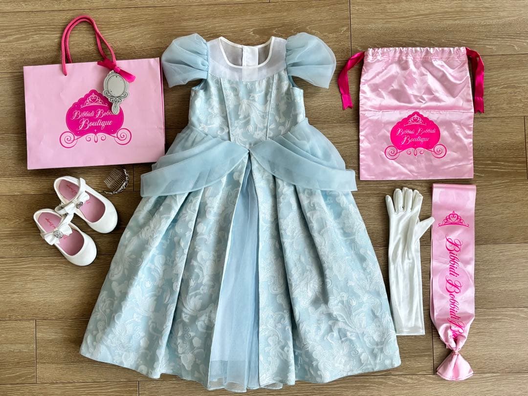 【ティアラ付き】110cm 17cmビビディバビディブティック シンデレラドレス