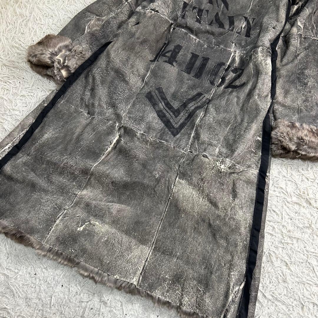 17539✨Y2K ドルチェ＆ガッバーナ ラパン ラビットファーコート プリント