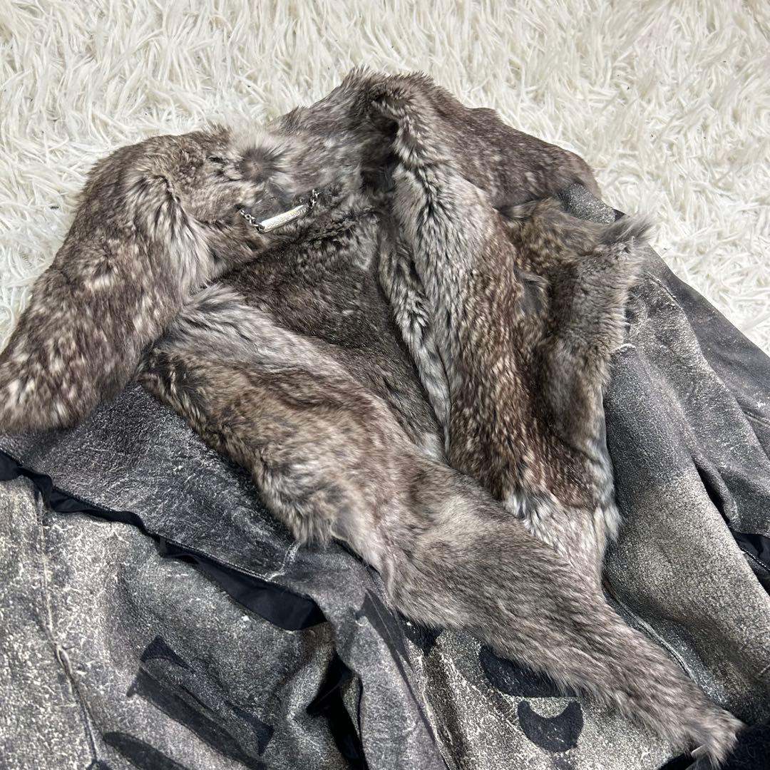 17539✨Y2K ドルチェ＆ガッバーナ ラパン ラビットファーコート プリント