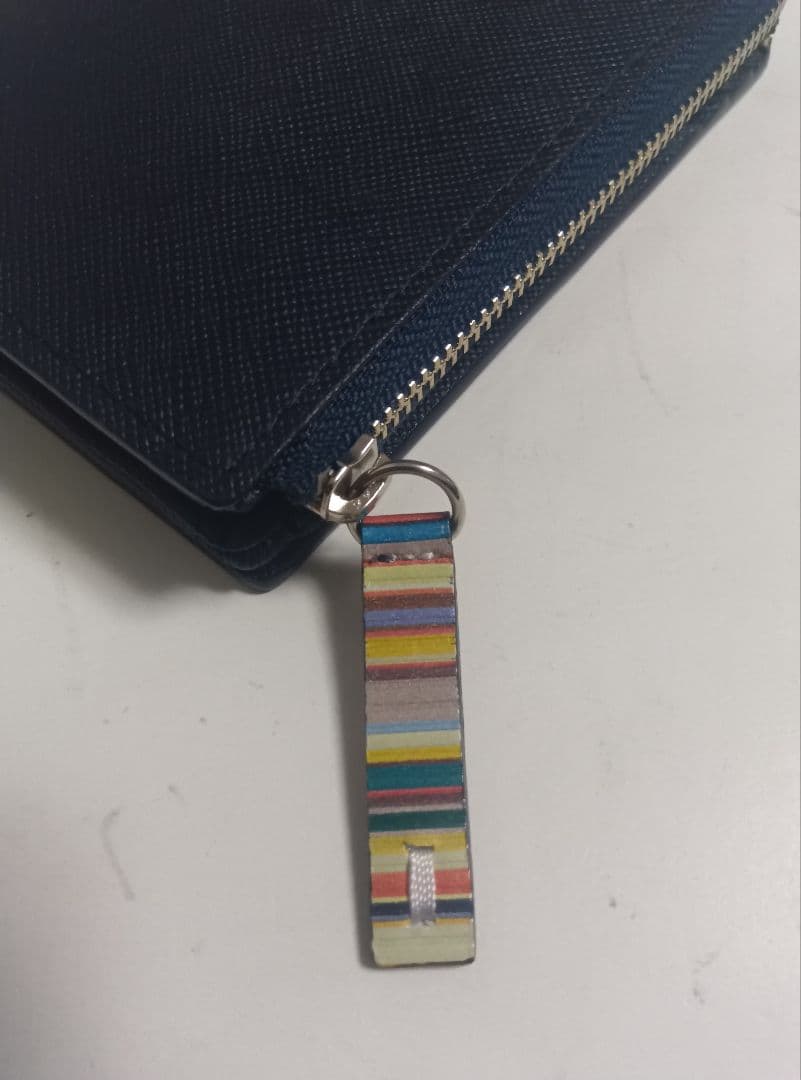 ポール・スミス 二つ折り財布 ネイビー 新品未使用品 箱付き