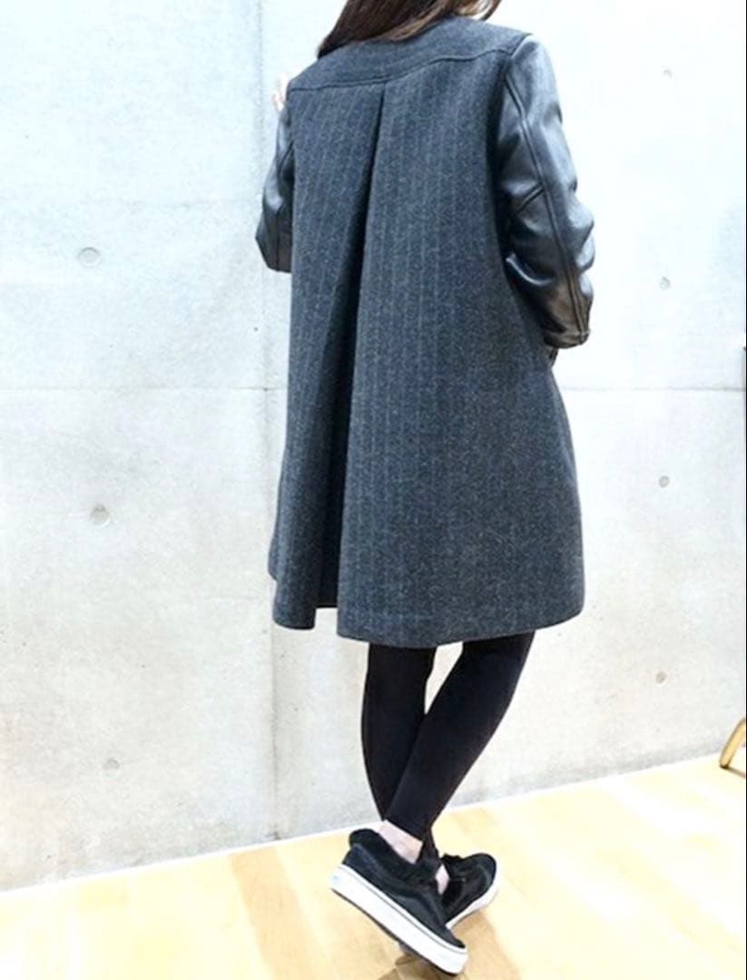 sacai luckスタジャンフレアコート 定価9万4000円 サカイラック