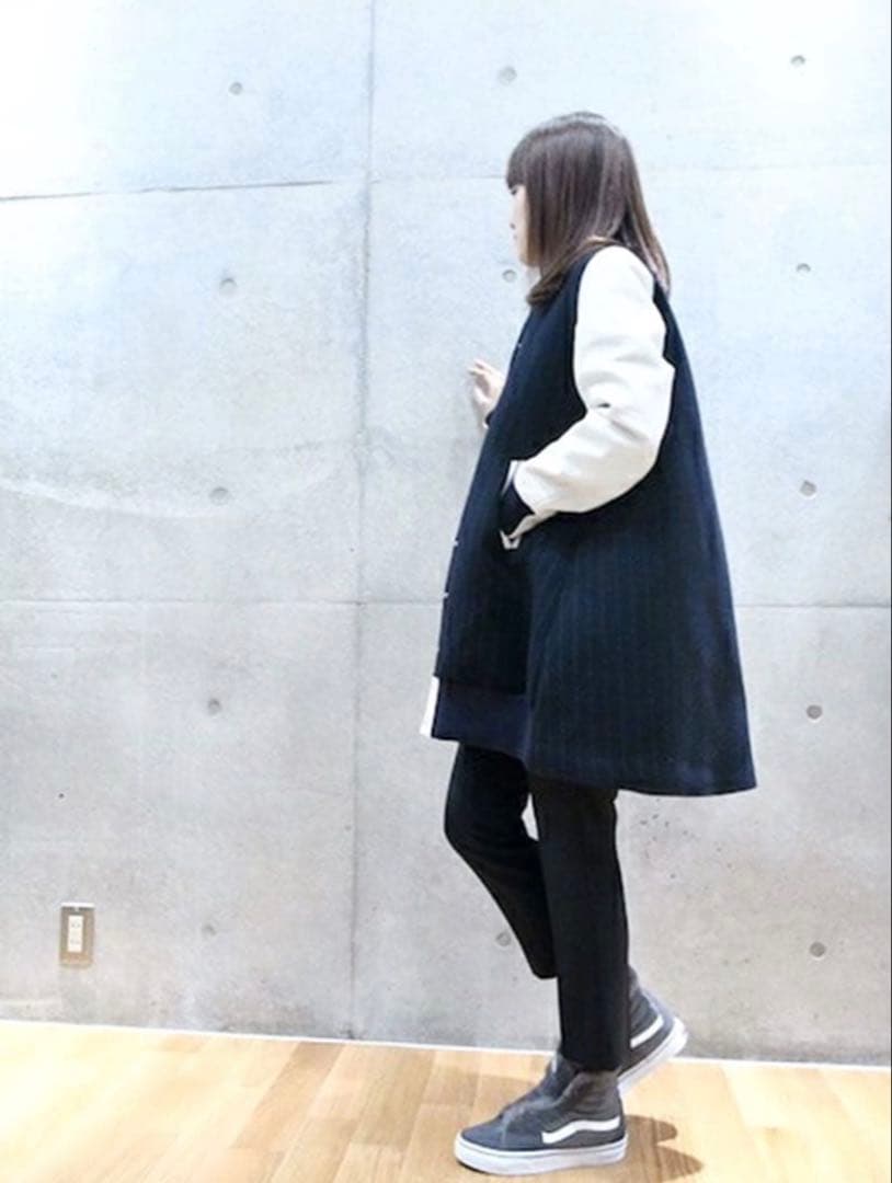 sacai luckスタジャンフレアコート 定価9万4000円 サカイラック