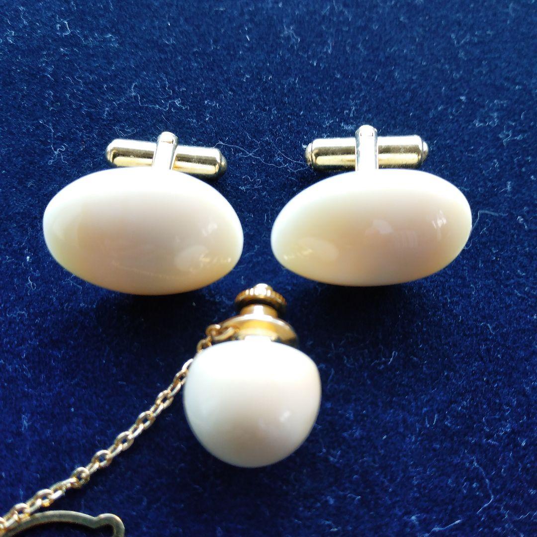 鯨歯　マッコウクジラ　カウス・ネクタイピン10セット（箱なし）①