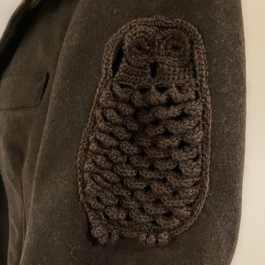 V*c様 ハレルヤメルトンウール羊飼いのコート ダークブラウン42