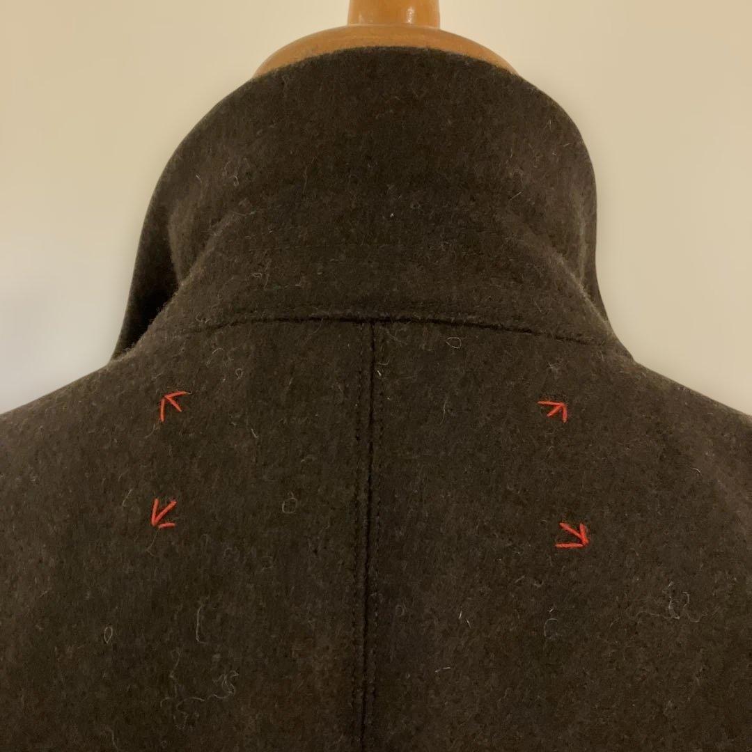 V*c様 ハレルヤメルトンウール羊飼いのコート ダークブラウン42