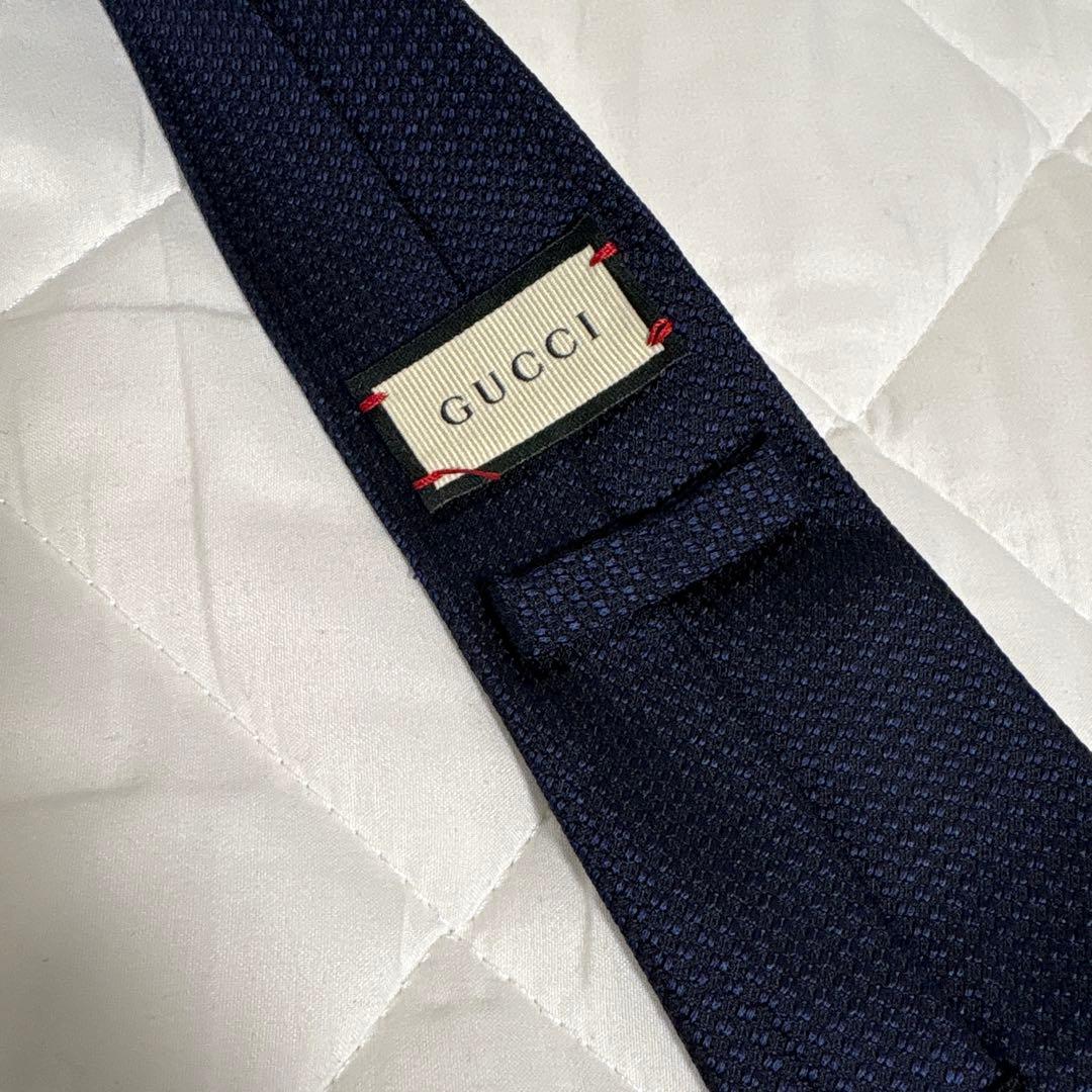 Gucci ネイビー ネクタイ