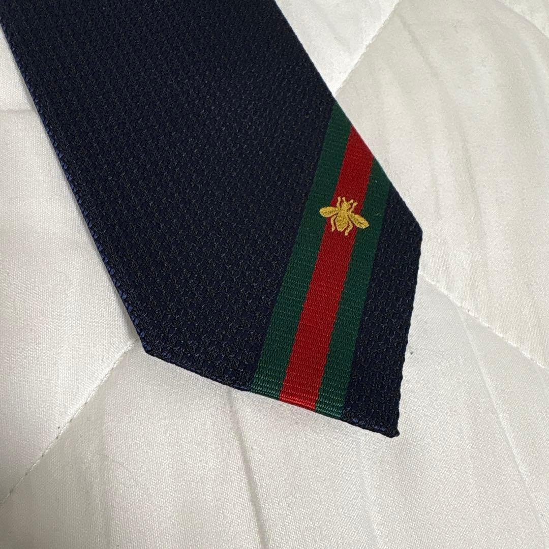 Gucci ネイビー ネクタイ