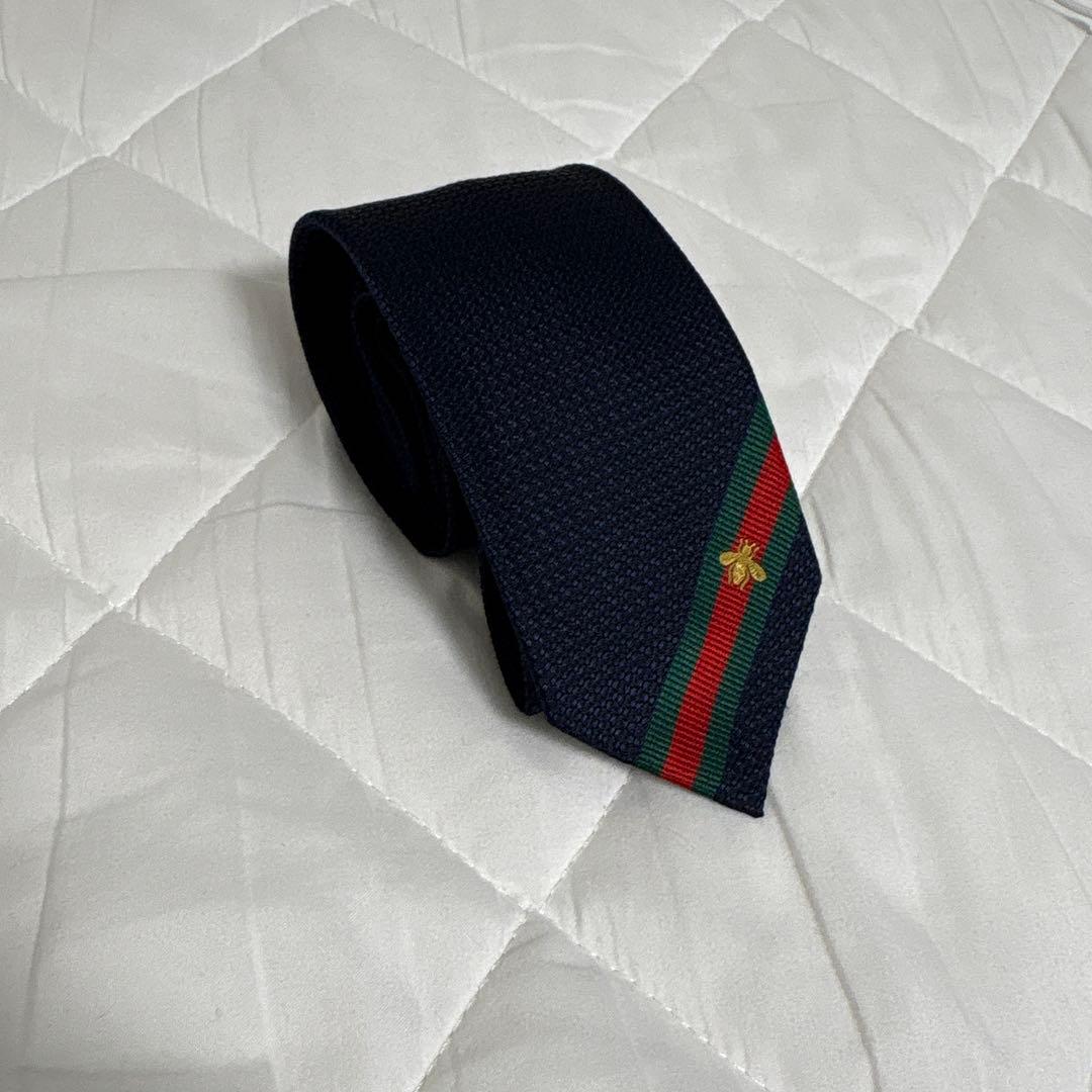Gucci ネイビー ネクタイ