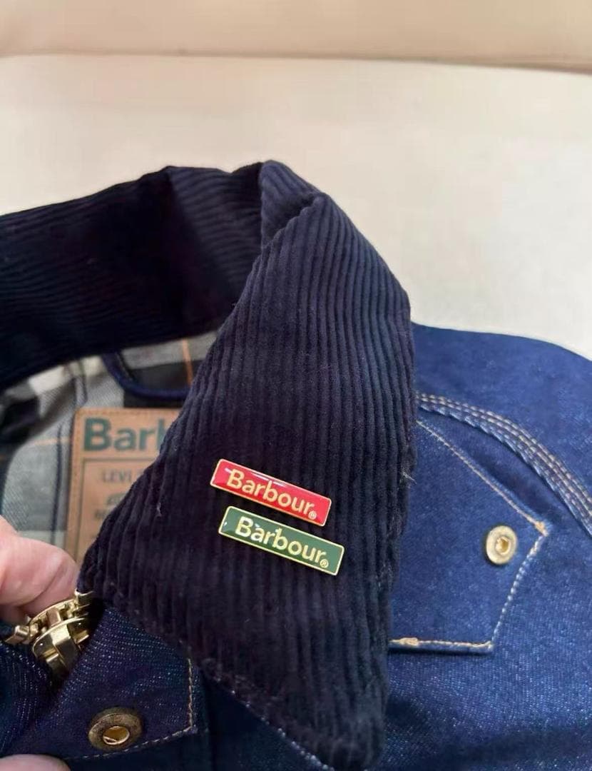 Barbour × Levi's ネイビー デニム カバーオール XSサイズ