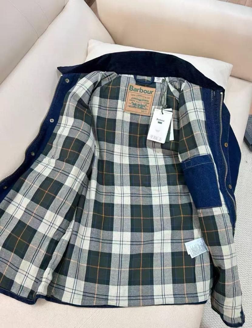 Barbour × Levi's ネイビー デニム カバーオール XSサイズ