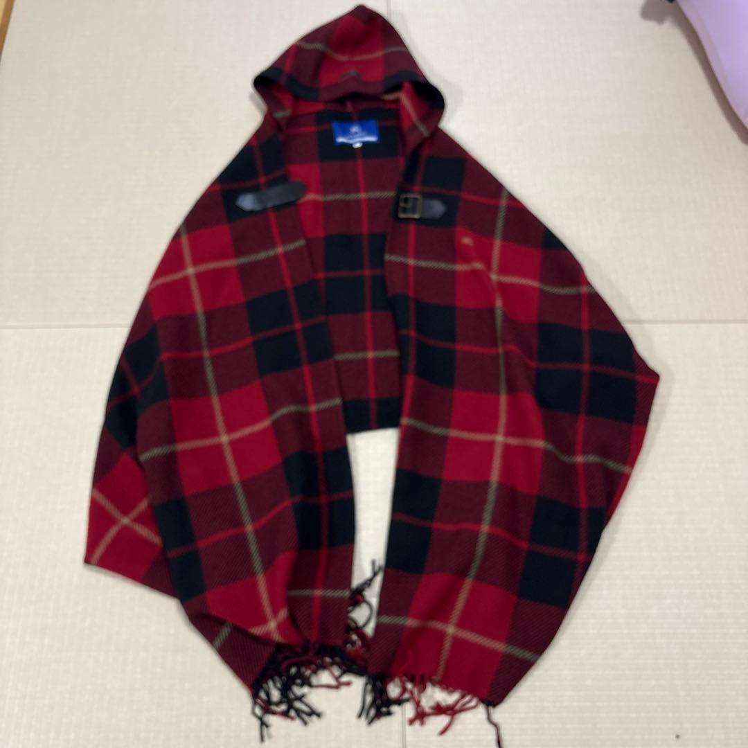 BURBERRY BLUE LABEL チェック柄ポンチョ 38