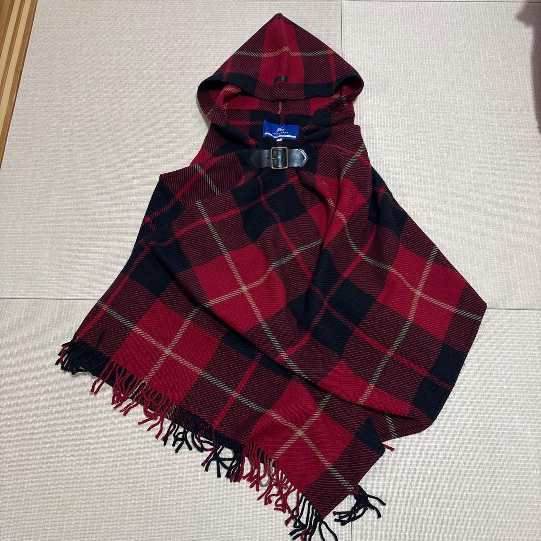 BURBERRY BLUE LABEL チェック柄ポンチョ 38