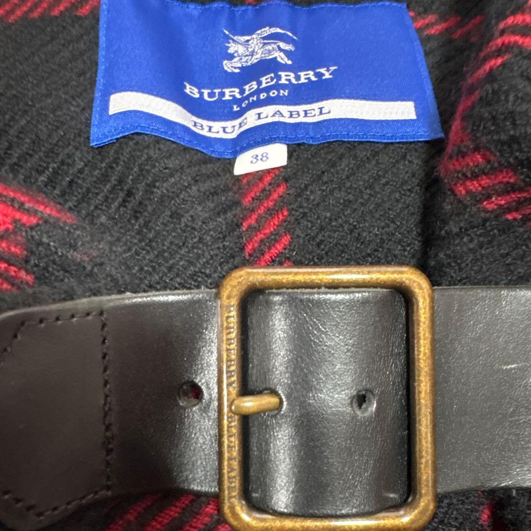 BURBERRY BLUE LABEL チェック柄ポンチョ 38