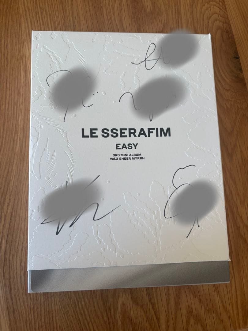 le sserafim メンバー全員 直筆 サイン入り EASY