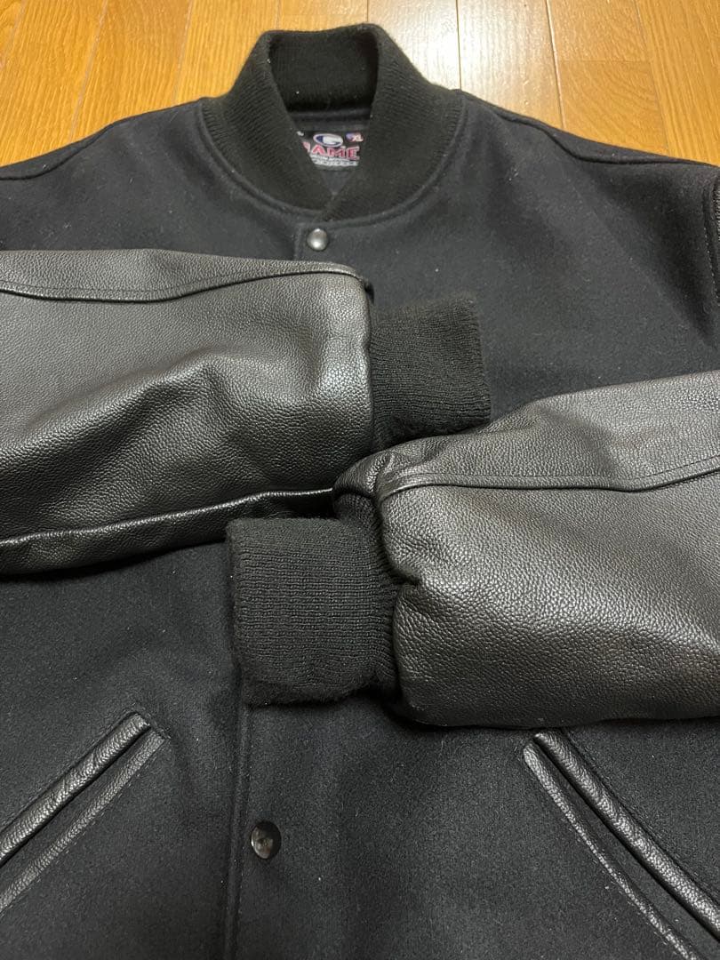 ジャケット・アウター GAMEsportswear Varsity Jacket all black