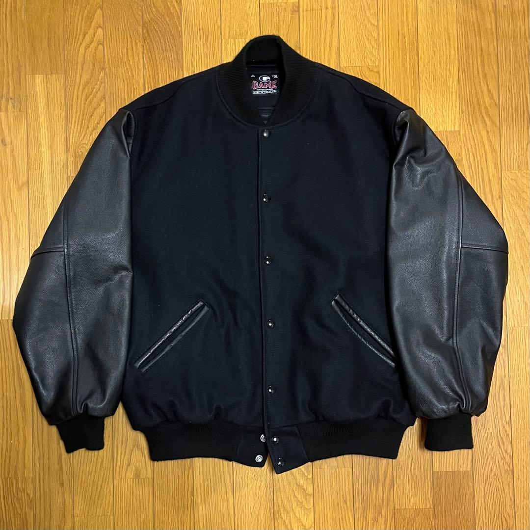 ジャケット・アウター GAMEsportswear Varsity Jacket all black