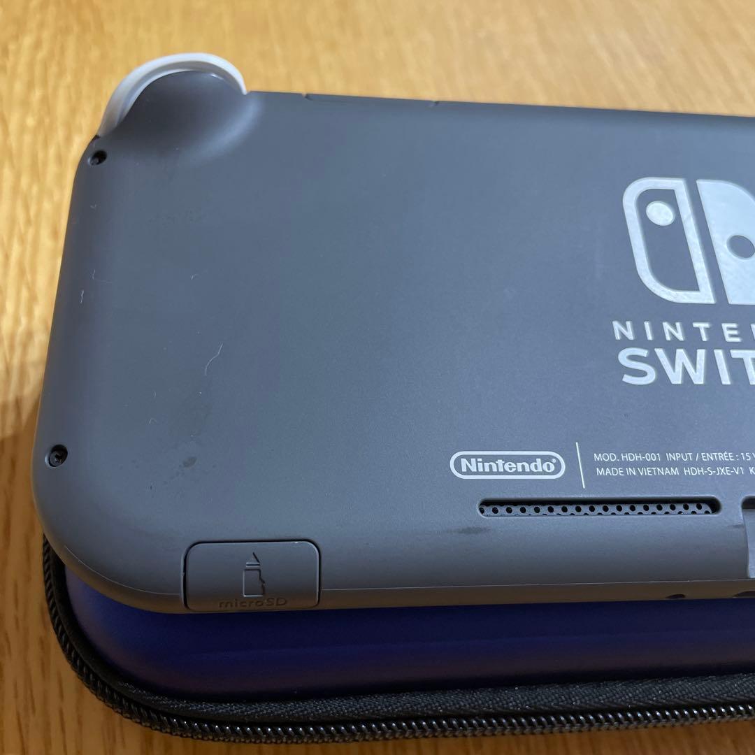 Nintendo Switch Lite グレー本体　動作確認済み　ケース付
