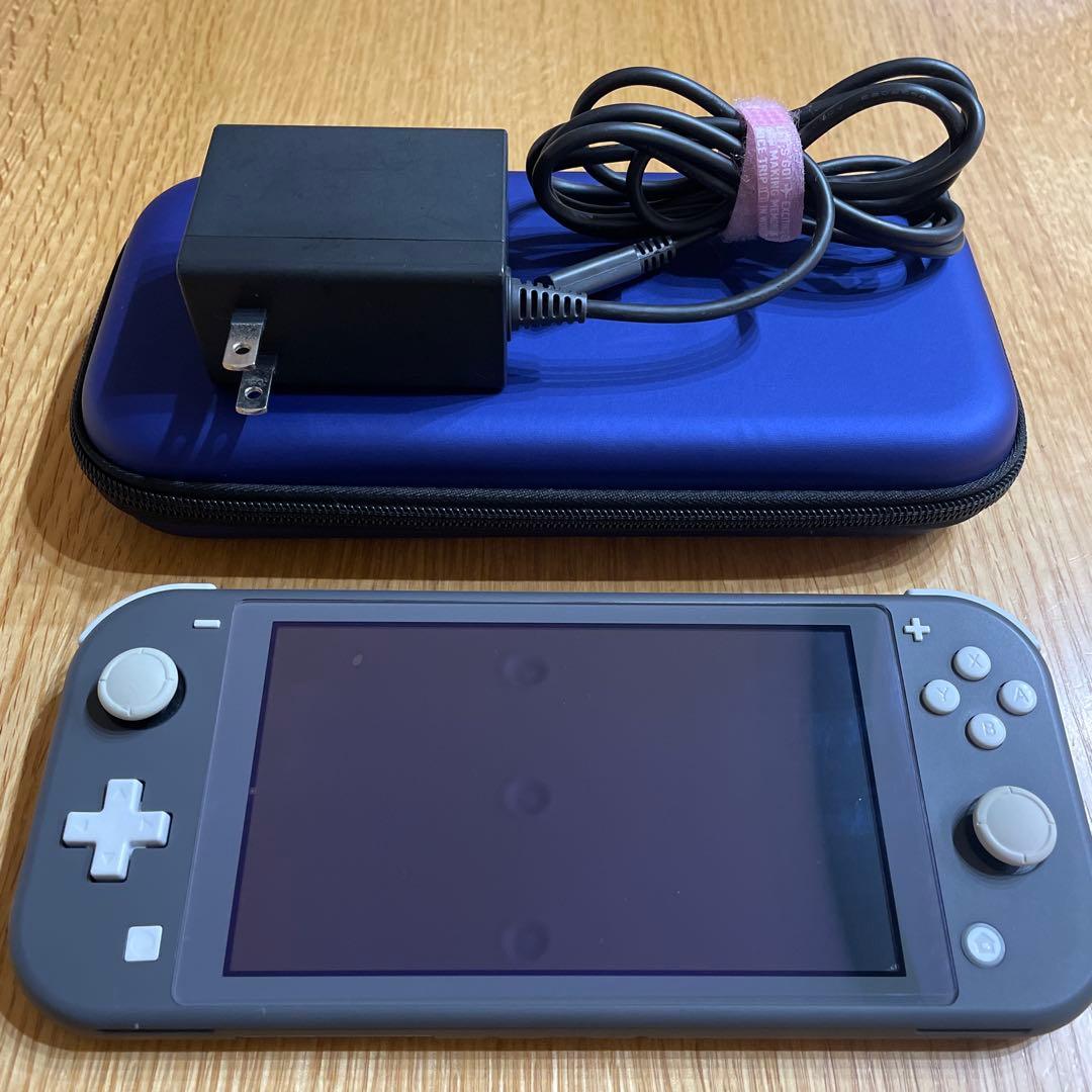Nintendo Switch Lite グレー本体　動作確認済み　ケース付