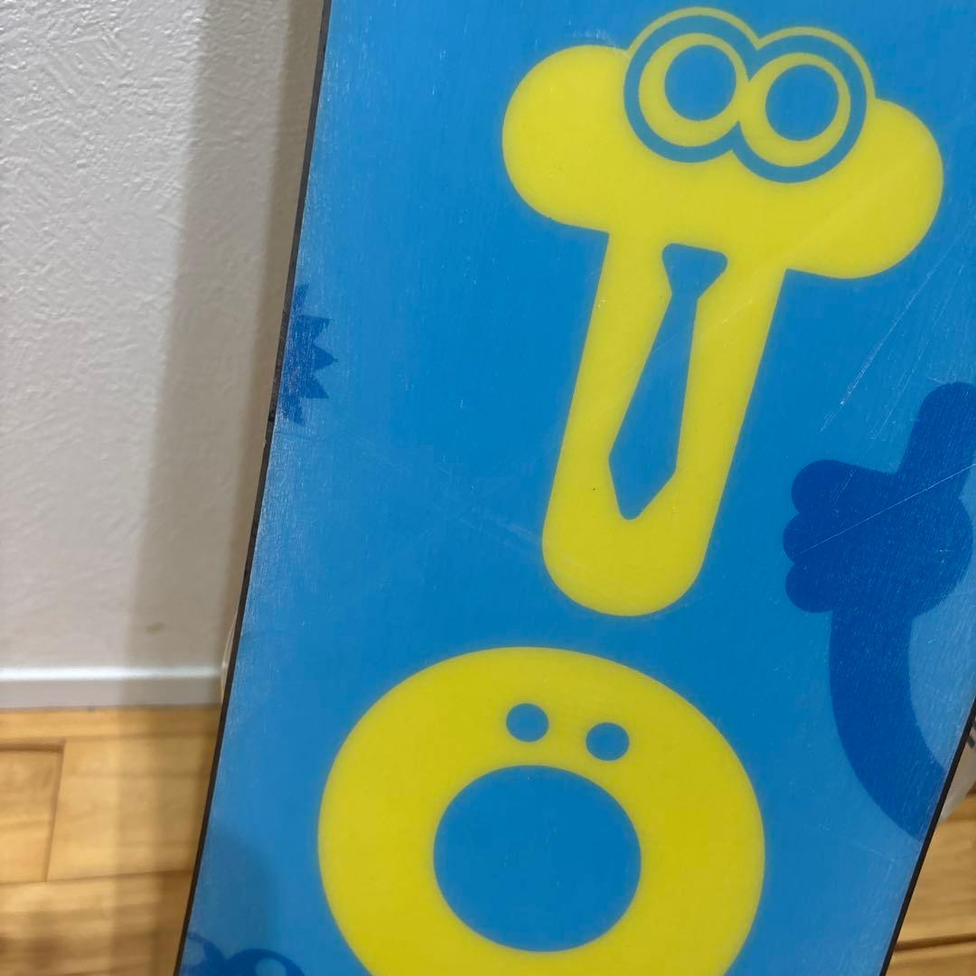 Burton スノーボードセットキッズ イエロー/パープル　100センチ