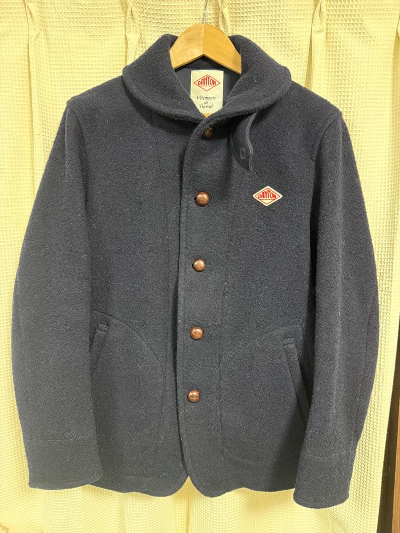 DANTON ウールモッサ ジャケット ネイビー　サイズ40