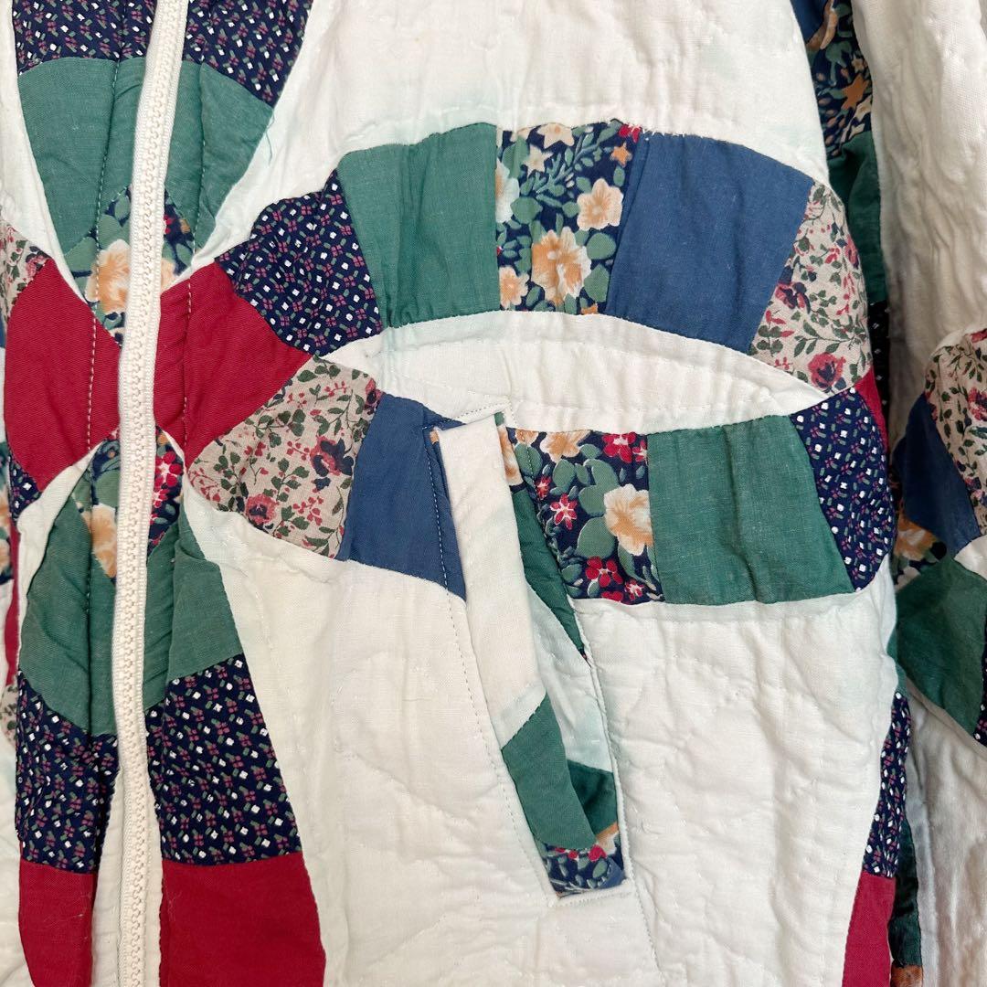 パッチワーク　キルティングブルゾン