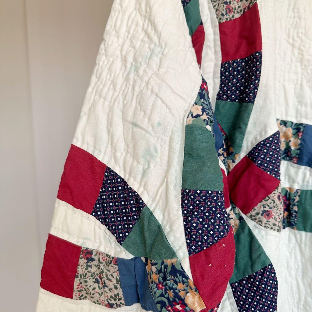 パッチワーク　キルティングブルゾン