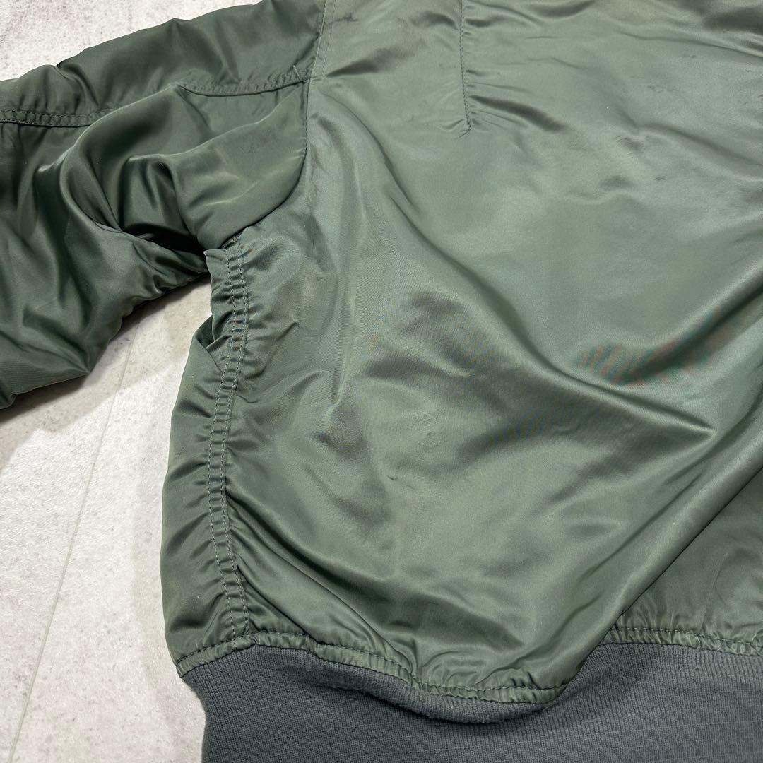 90s USA製【ALPHA】L-2B MA-1 フライトジャケット IDEAL