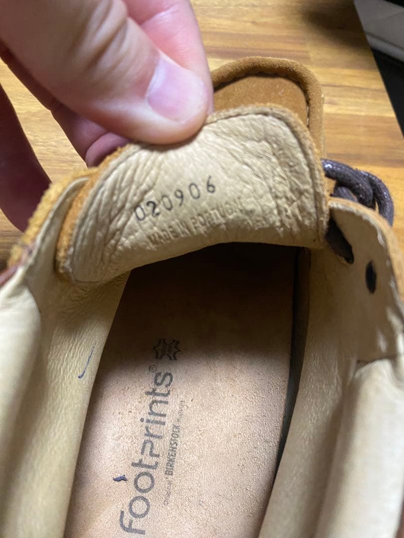 ビルケンシュトック　ブラウン スエード モカシン