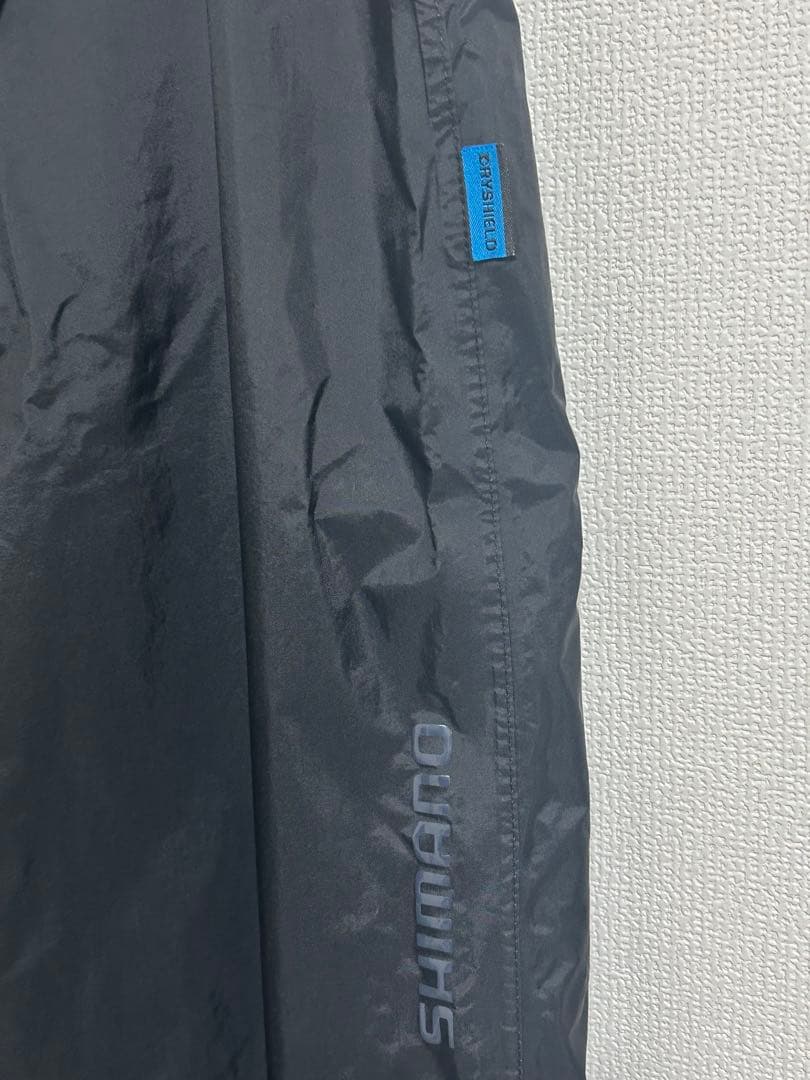 超美品　シマノ　ベーシックスーツ　釣り　耐水　防水　紺／黒　メンズXL