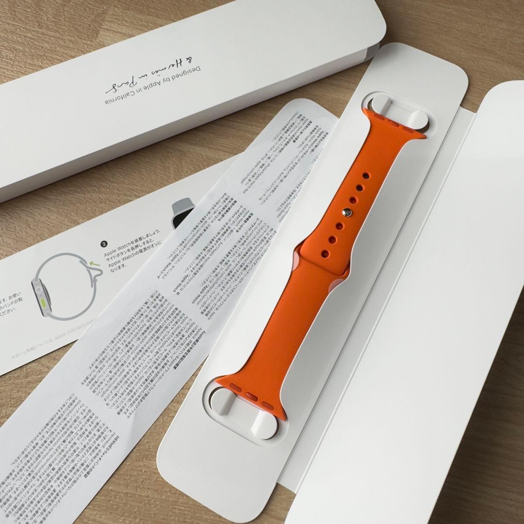 2014 Apple Watch エルメス　オレンジ　シリコンスポーツバンド