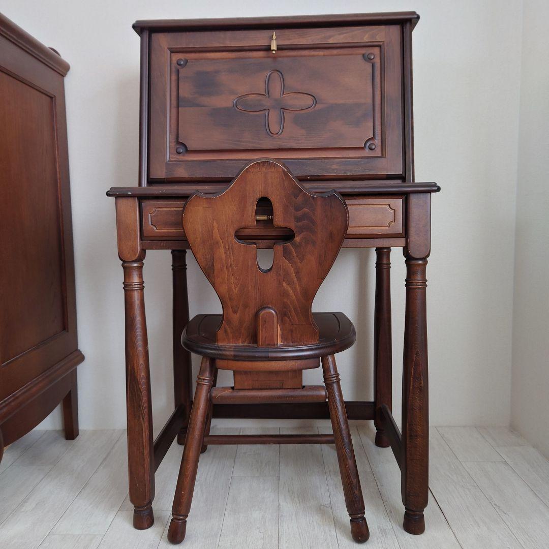 【デスク本体のみ】 超レア！ 四国工芸 森のサーカス ライティングデスク