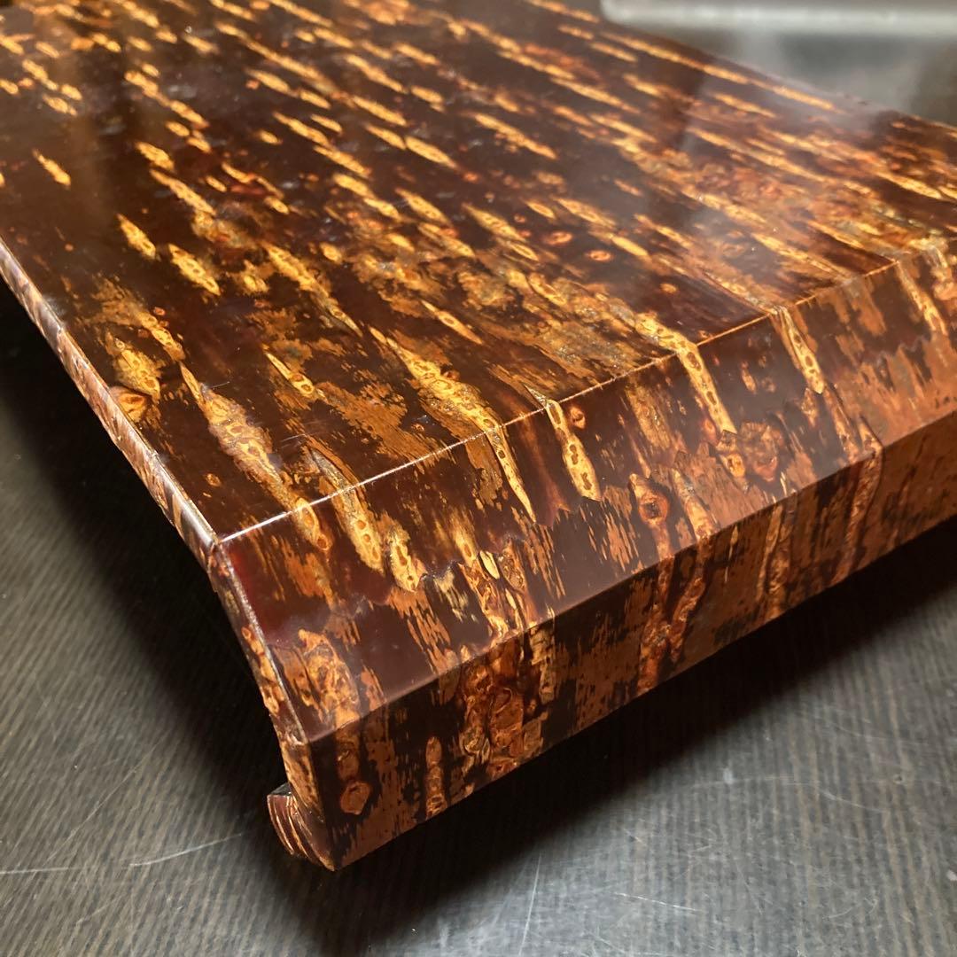 【新品未使用】桜皮細工の折鶴花台　37cm くさ忠　石川民芸　秋田県伝統工芸品