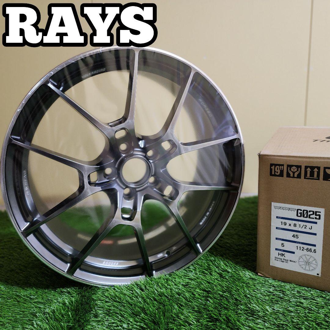 レイズ ボルクレーシング G025 シャイニングブラック 19×8.5J 4本