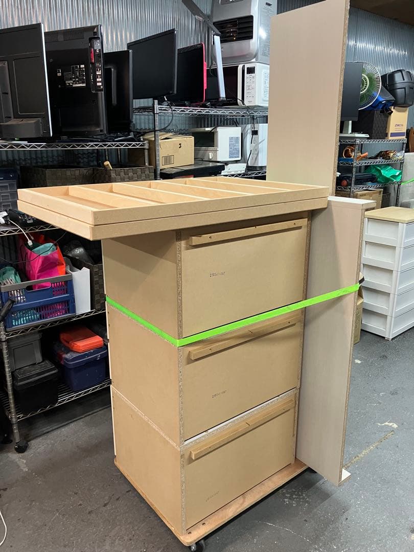 【大阪直接引き取り限定】ニトリ　セミダブルベッドフレーム　ジオチェスト