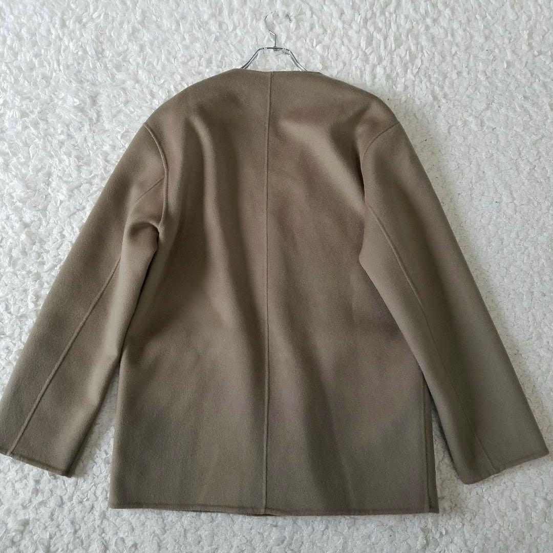 美品✨ギャルリーヴィー 定価6.6万 ウールダブルフェイス カラーレスジャケット