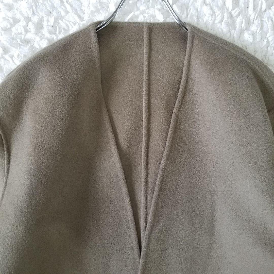 美品✨ギャルリーヴィー 定価6.6万 ウールダブルフェイス カラーレスジャケット