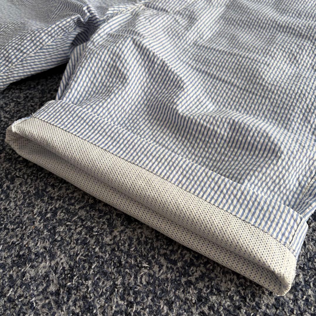 ラフアンドスウェル　シアサッカー　ストレッチ　ハーフパンツ　裏地メッシュ　L