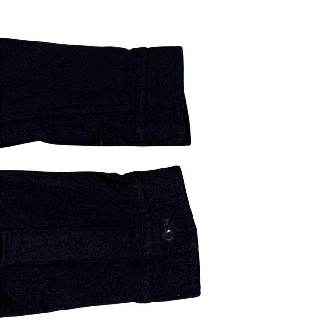 Y's for men 00's 縮絨 ウール カバーオール ブラック3