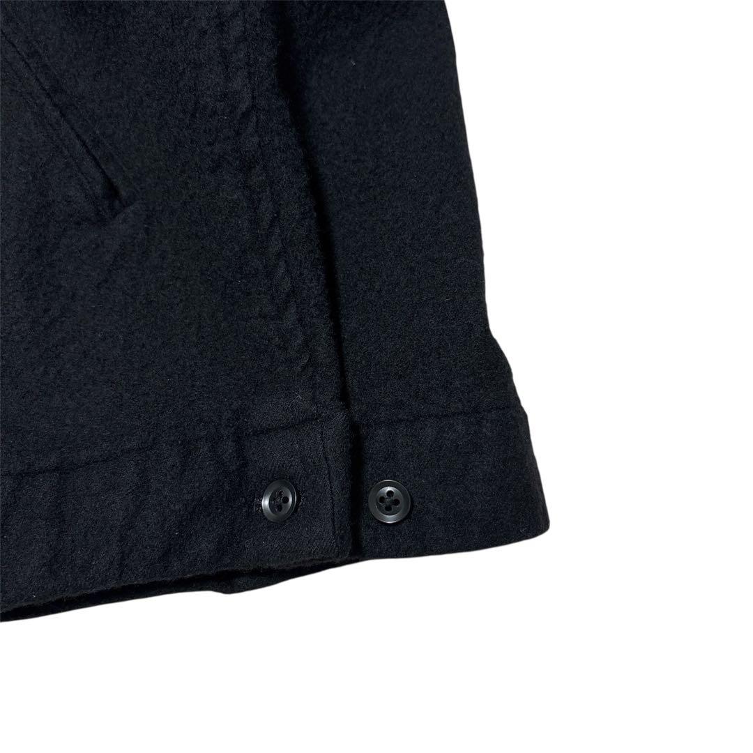 Y's for men 00's 縮絨 ウール カバーオール ブラック3