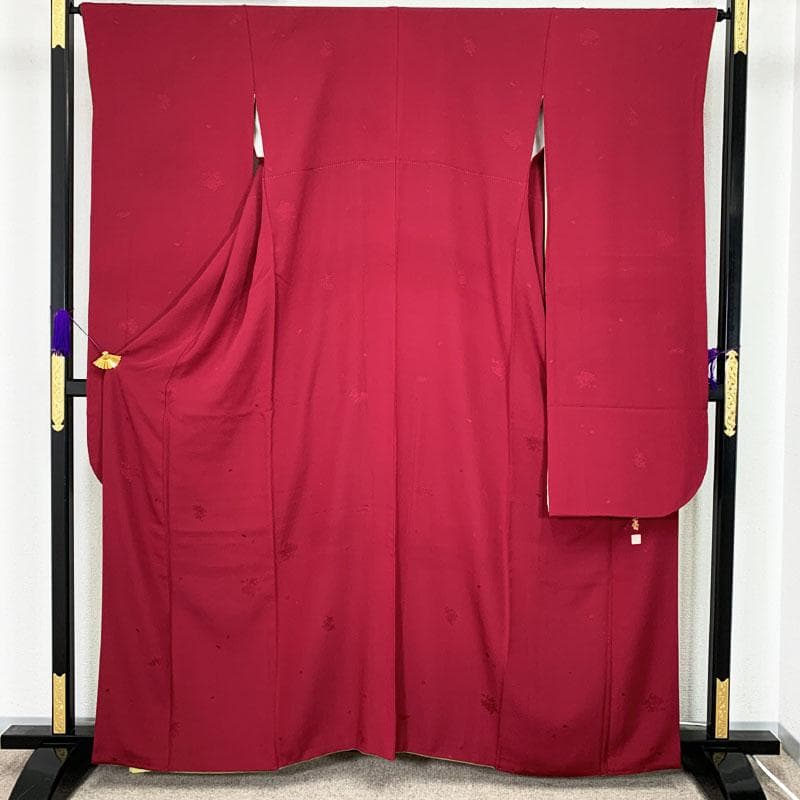 507z38☆山本寛斎 色無地振袖 比翼 嘘つき袖 重ね衿☆美品