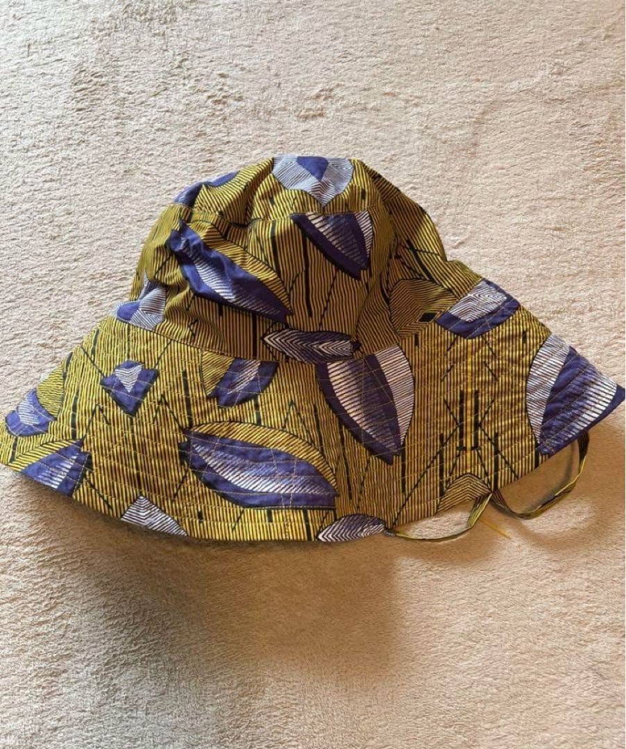 サラマリカ　コットンリネンフラワープリントハット