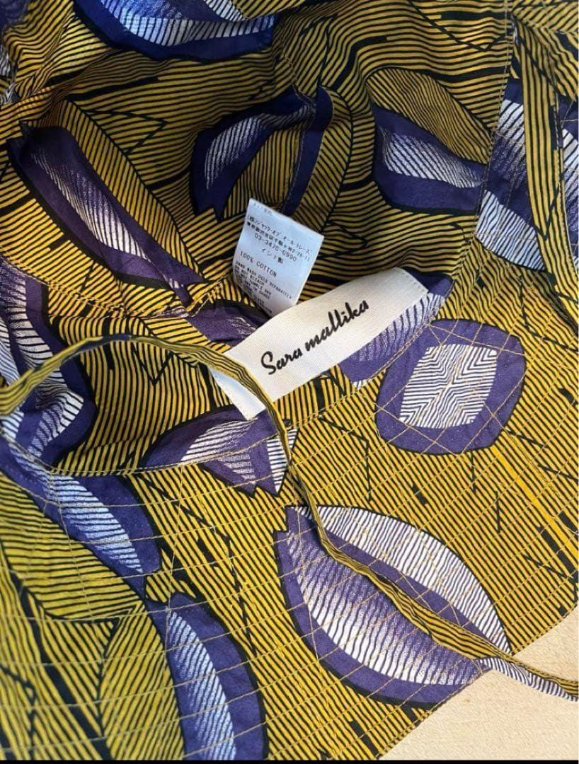 サラマリカ　コットンリネンフラワープリントハット