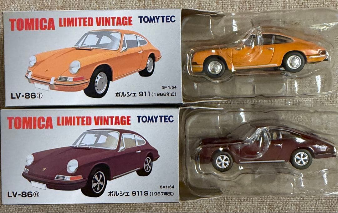 トミカ リミテッドヴィンテージ ポルシェ911セット LV-86f LV-86g
