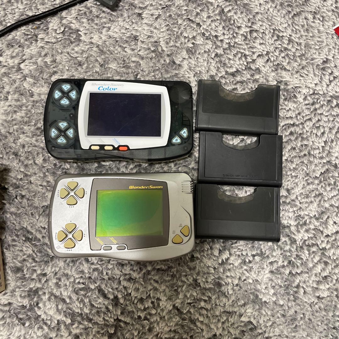 ワンダースワン本体ジャンク　ソフトセット