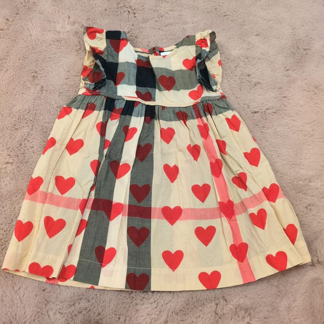 BURBERRY CHILDREN ハート柄ワンピース 3Y