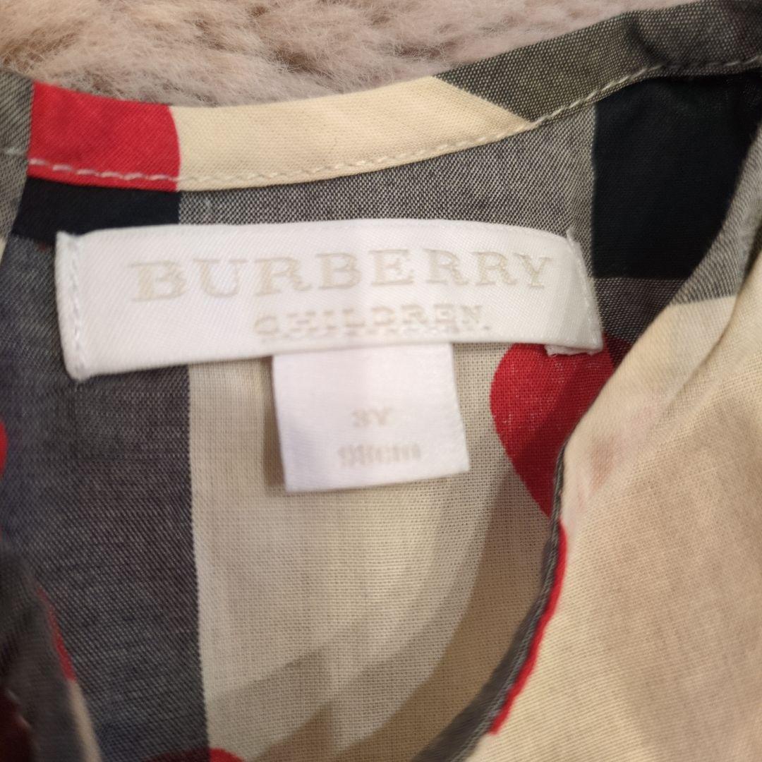 BURBERRY CHILDREN ハート柄ワンピース 3Y